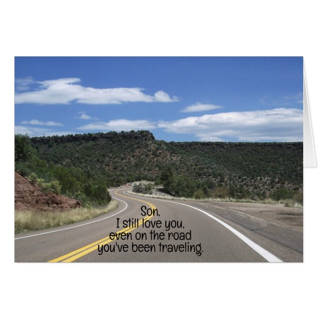 Christian Son Détenu Carte de voeux Message évangi (Devant horizontal)