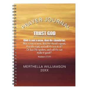 Christian TRUST GOD Prayer Journal
