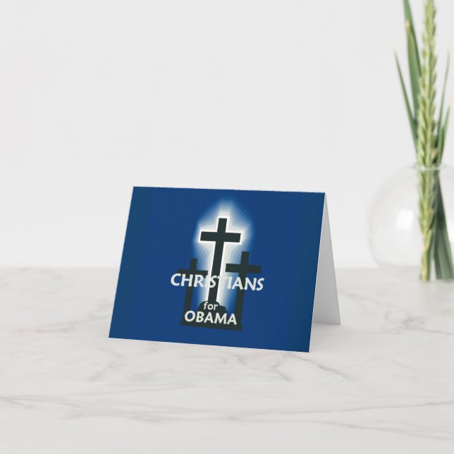 CHRISTIANS pour la carte Obama (Devant)
