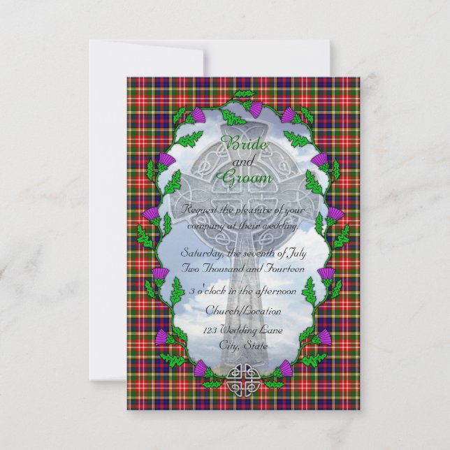 Christie Scottish Faire-part de mariage (Devant)
