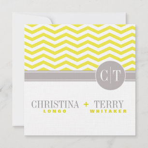 Christina's Chic Chevron Faire-Part de Mariage   j