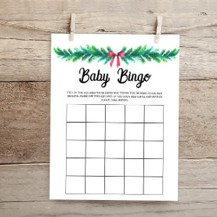 Christmas Baby Bingo Baby shower Jeu