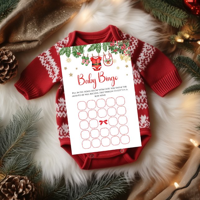 Christmas Baby Shower Bingo Game (Créateur téléchargé)