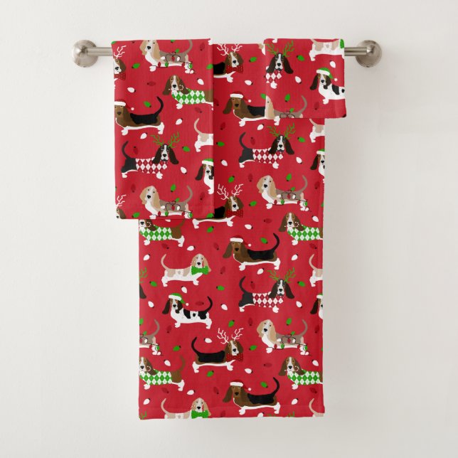 Christmas Basset Hound (En situation)