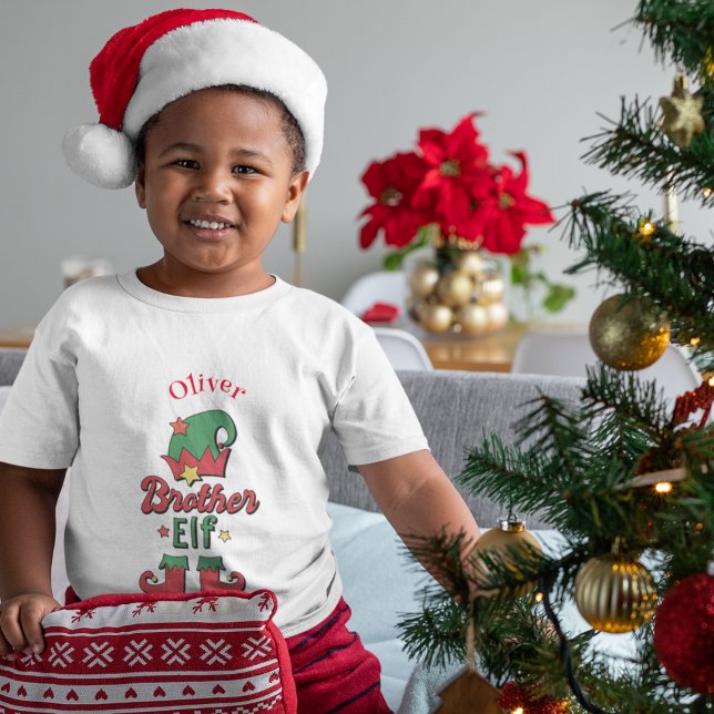 Christmas Brother Elf customisé t-shirt enfant (Christmas Brother Elf customized kid's t-shirt)
