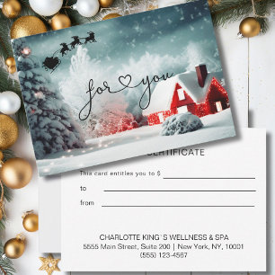 CHRISTMAS BUSINESS CERTIFICAT cadeau pour vous