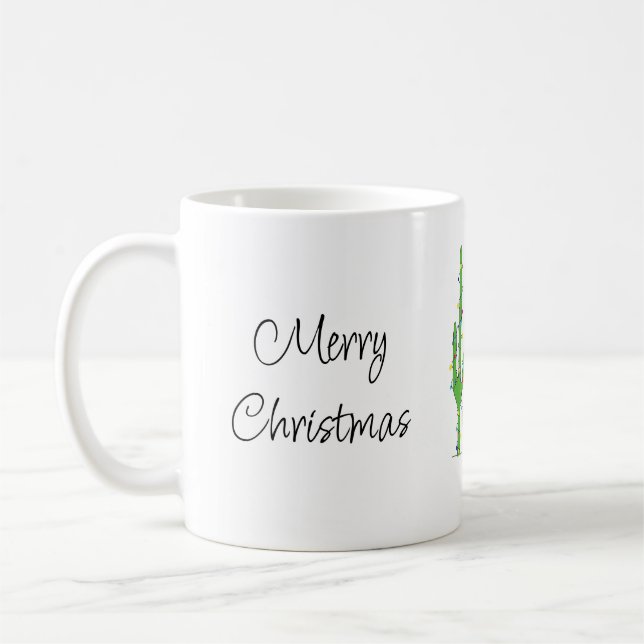 Christmas Cactus Southwestern Desert Coffee Mug (Gauche)