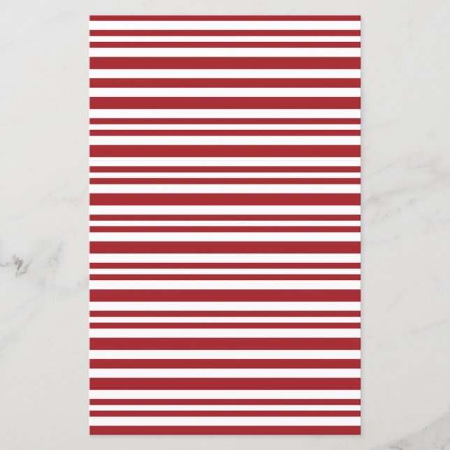 Christmas Candy Cane Stripes Scrapbook Paper (Devant)