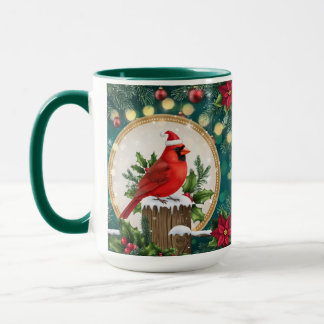 Christmas Cardinal Mug | Red Bird Holiday Coffee