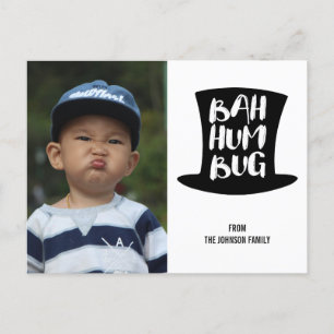 Christmas Carol Bah Humbug Carte postale