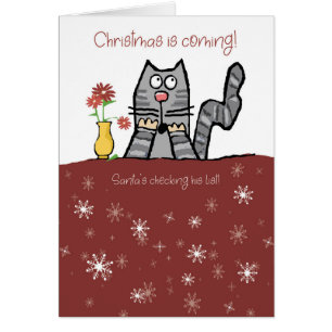 Christmas Cat Not on Père Noël Nice List