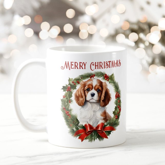 Christmas Cavalier King Charles Dog Texte Mug (Christmas Cavalier King Charles Dog Text Mug)