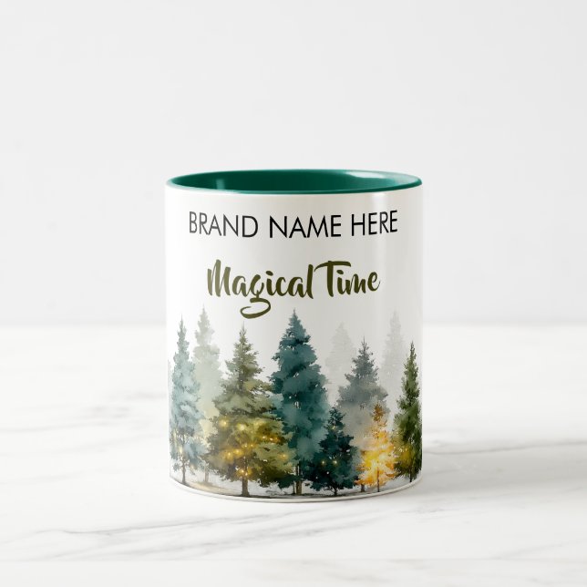 Christmas Charm Mug • Add Your Brand Name (Centre)