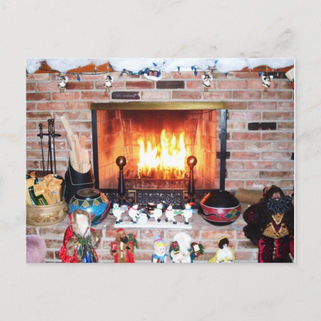 CHRISTMAS CHEMINÉE carte postale (Devant)
