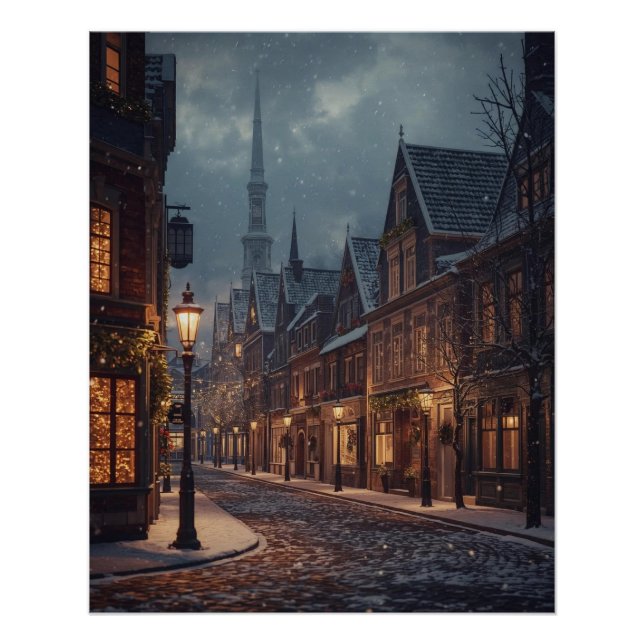 Christmas City in the Snow Poster (Devant)