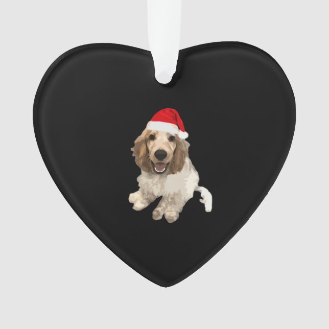 Christmas Cocker Spaniel (White) Essential T-Shirt (devant)