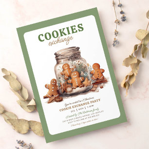 Christmas cookie échange invitation Fête de Noël