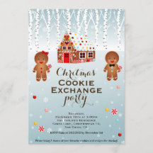 Christmas Cookie Exchange Paty Invitation