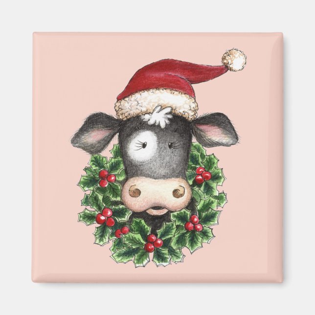 Christmas Cow - Magnet (Devant)
