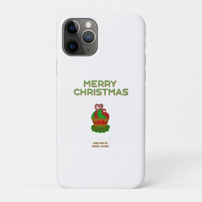 Christmas Cupcake Apple iPhone 11 Pro Coque (Dos)