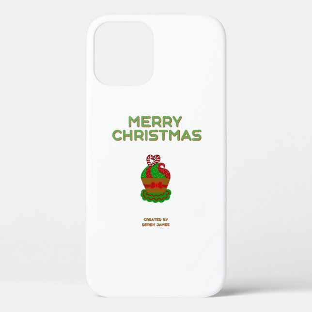 Christmas Cupcake Apple iPhone 12 Pro Coque (Verso)