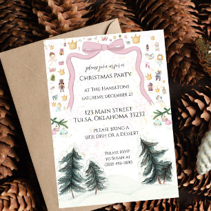 Christmas Cute Pastel Nutcracker Invitation