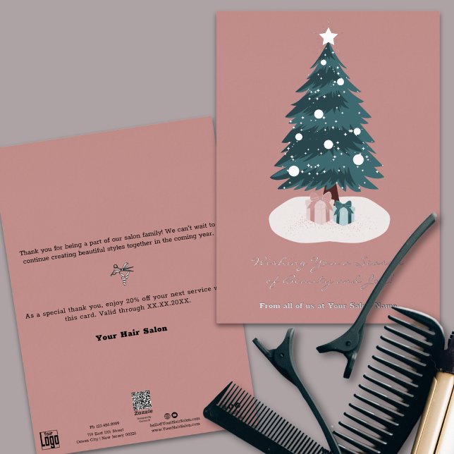 Christmas Day présente Foil Accents Carte de vacan (Christmas Day Presents Foil Accents Holiday Card)