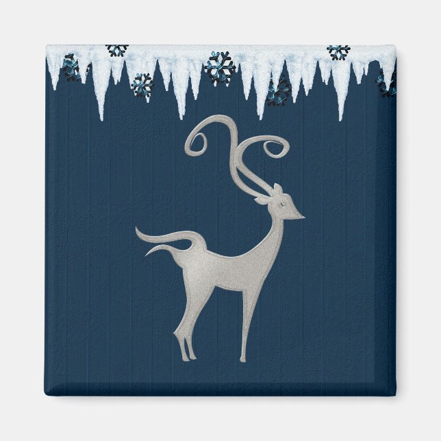 Christmas Deer Magnet (Devant)