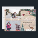 Christmas Deer Winter Multi Carte photo<br><div class="desc">Obtenez vos amis et votre famille dans l'esprit de vacances avec votre joie de Noël en envoyant vos Cartes de Noël Joyeuses Cerfs d'hiver Multi Photo.</div>