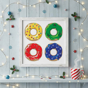 Christmas Donuts Poster