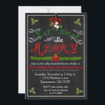 Christmas Eat Drink Invitation Vintage Chalkboard<br><div class="desc">Christmas Eat Buvez L'Invitation Vintage Chalkboard. Customiser l'avant et l'arrière.</div>