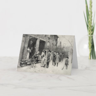 Christmas Eve in Colonial Times Carte de voeux