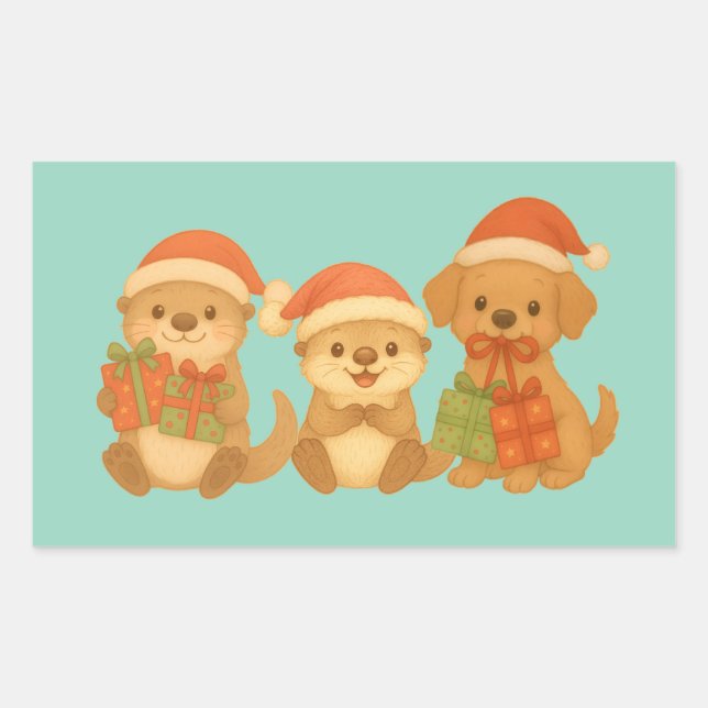 "Christmas Friends" Sticker (Devant)