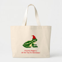 Christmas Frog Tote Bag