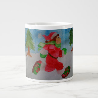 CHRISTMAS GIRL RUNNER JUMBO CAFÉ MUG