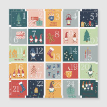CHRISTMAS GNOMES Calendrier de l'Avent