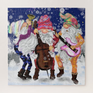 Christmas Gnomes Music Band Puzzle Cadeau