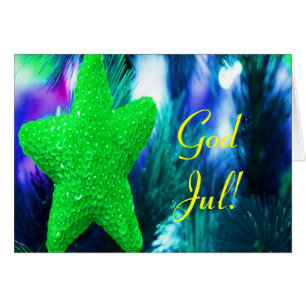 Christmas God Jul Green Star I