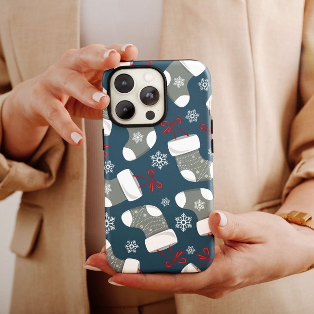 Christmas Grey Stockage coque iphone Mate (Créateur téléchargé)