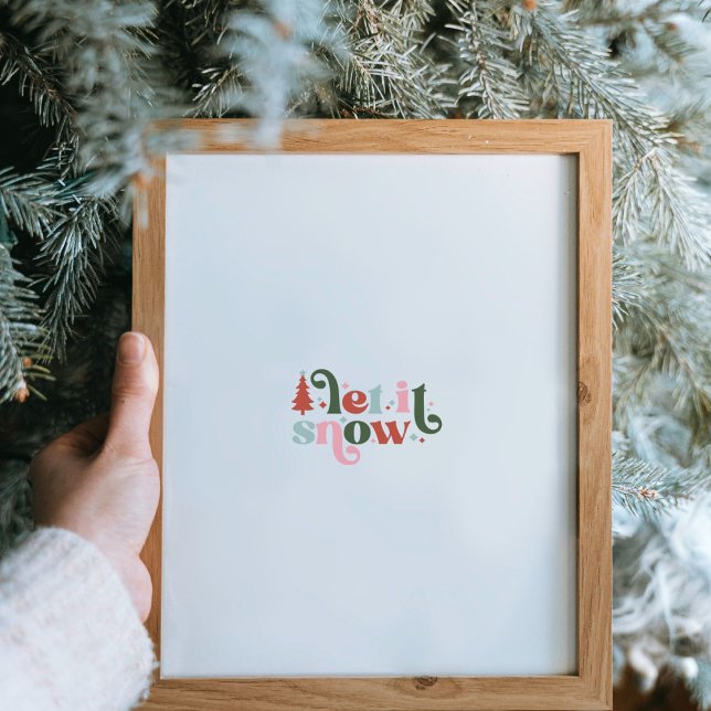 Christmas Holiday Let It Snow Poster (Créateur téléchargé)
