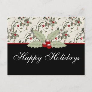 Christmas Holly 2 - Carte postale de vacances pers