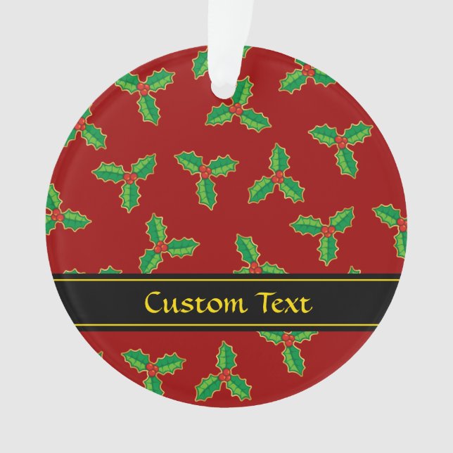 Christmas Holly Motif (devant)