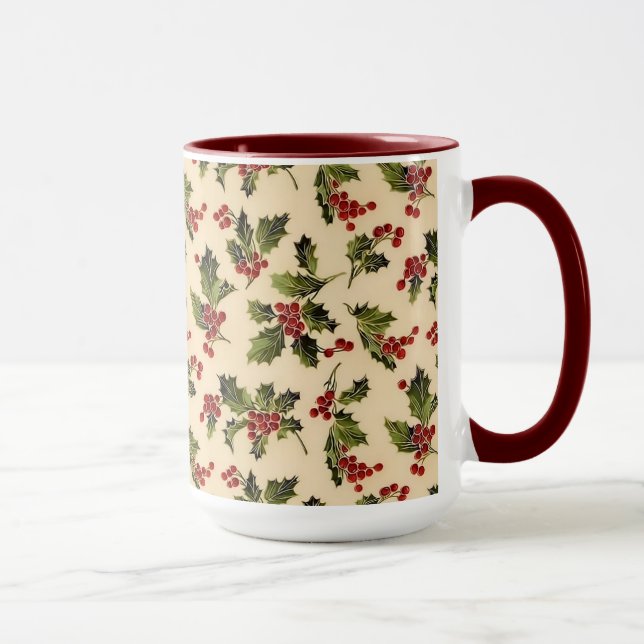 Christmas Holly Mug (Droite)