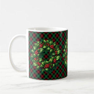 Christmas Holly Wreath Mug