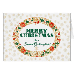 Christmas Holly Wreath, pour Godgirl Snowflakes