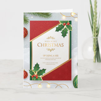 Christmas Invitation Card | Elegant Holiday Party