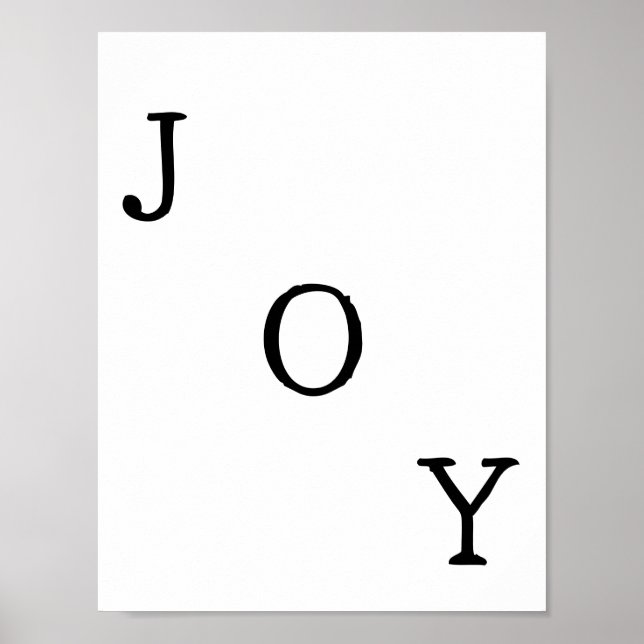 Christmas Joy Holiday Quote Poster (Devant)
