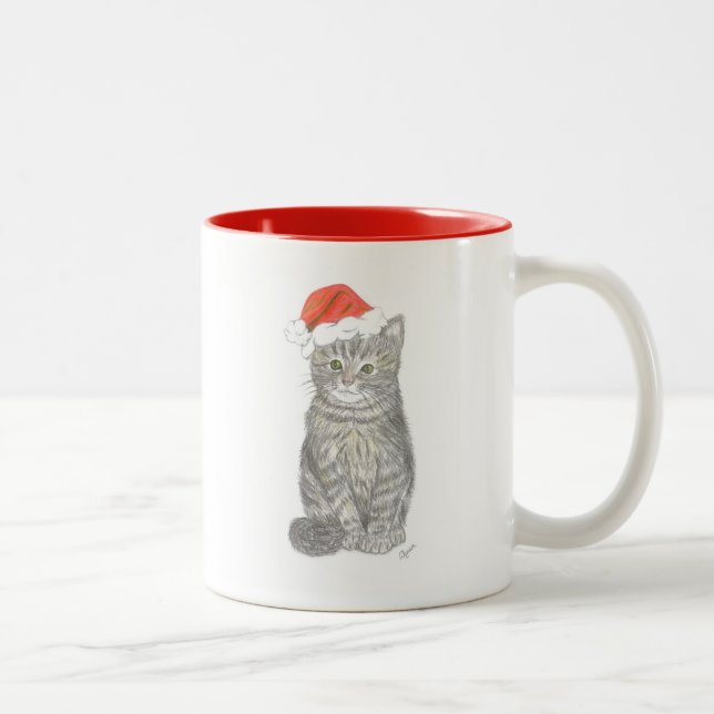 Christmas Kitten Mug (Droit)
