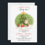 Christmas Little Snowman Baby shower Invitation<br><div class="desc">Christmas Little Snowman Baby shower Invitation</div>