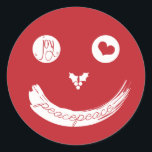 Christmas Love Peace Joy Sticker<br><div class="desc">Conçu par fat*fa*tin. Facile à customiser avec votre propre texte,  photo ou image. Pour des demandes personnalisées,  veuillez contacter fat*fa*tin directement. Des frais personnalisés s'appliquent. www.zazzle.com/fat_fa_tin www.zazzle.com/color_therapy www.zazzle.com/fatfatin_blue_knot www.zazzle.com/fatfatin_red_knot www.zazzle.com/fatfatin_mini_me www.zazzle.com/fatfatin_box www.zazzle.com/fatfatin_design www.zazzle.com/fatfatin_ink</div>